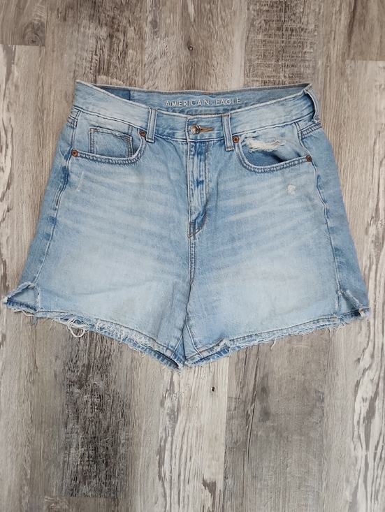 American Eagle Outfitters Pants - American Eagle Outfitters Light Wash Distressed High-Rise Denim Shorts